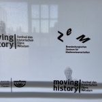 Logos der Stadt Potsdam, von moving history und dem ZeM auf einem Banner