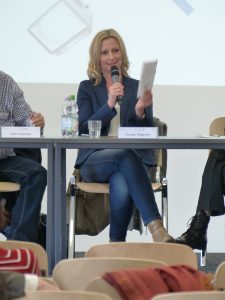 Claudia Wegener during the panel talk